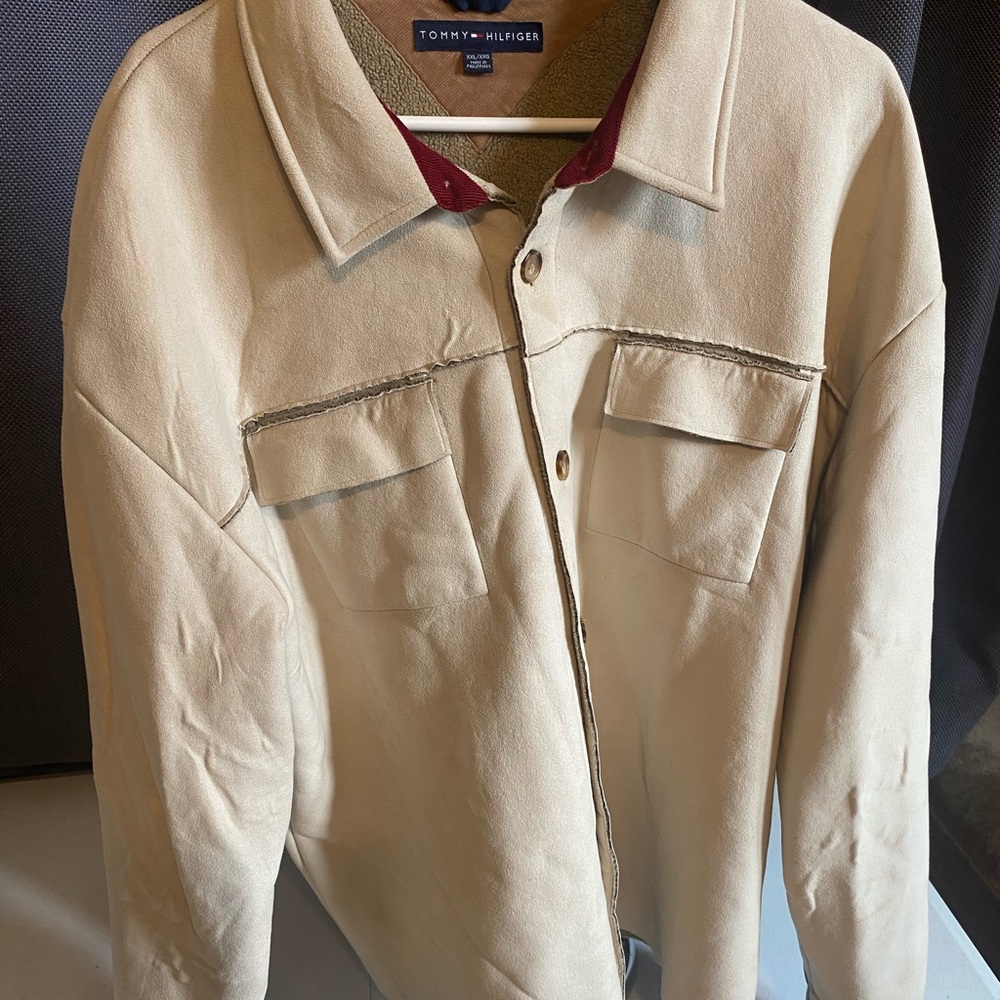 Tommy Hilfiger Tan Lightweight Shirt Jacket
